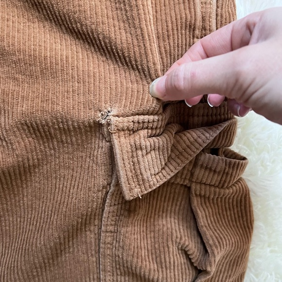RSQ Tan Corduroy Cargo Trouser Pants - Picture 5 of 5